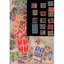 Danmark Samling på Schaubek og private sider - 1884-1990 - Postfrisk, ustemplet og stemplet.